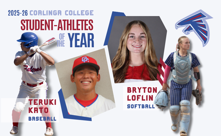 Baseball&rsquo;s Teruki Kato and Bryton Loflin from the softball team have been selected the 2025-26 Coalinga College Student-Athletes of the Year.