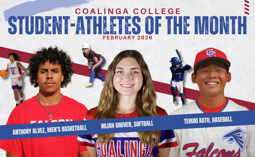 Alvez, Gruver, Kato named CC Student-Athletes of the Month