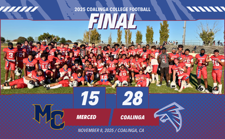 Falcons wrap up regular season with win over Merced; selected for Golden State Bowl